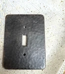 Vintage-black Metal Iron Single Light Switch Scroll Foundry Cover Wall Plate. Fixed Price $9.96.