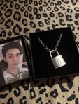 Reserved Stray Kids Hyunjin Necklace W/photocard Dominate: Celebrate Official. Fixed Price $250.00.