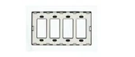 Leviton 4-GANG Black Decora Rocker Screwless Wall Plate 80312-SE. Fixed Price $15.00.