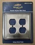 Mintcraft Decor Solid Brass Double Duplex Wall Plate Antique Nickel Finish New. Fixed Price $14.99.