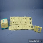 Leviton 80705-I Ivory 2-GANG Switch Outlet Unbreakable Nylon Wallplates 25-PACK. Fixed Price $26.12.