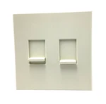 2X Lutron Nova NT-1PS Single Pole Switch (biscuit) With 2-GANG Wallplate. Fixed Price $26.00.