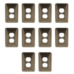 Leviton 89303-ATB Antique Brass 1-GANG Duplex Outlet Receptacle Wallplates 10PCS. Fixed Price $49.99.