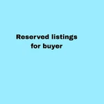 Reserved Listing For Buyer. Fixed Price $126.00.