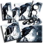 Majestic Black Raven Light Switch Outlet Wall Plate Room Man Cave Dark Art Decor. Fixed Price $24.29.