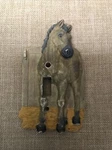Vickilane Equestrian Brown Horse Resin Interior Light Switch Plate (single). Fixed Price $15.95.
