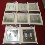 (8) American Tack Hardware Genuine Mirror Glass 2 Toggle Switch Wall Plate 66TT. Fixed Price $54.99.