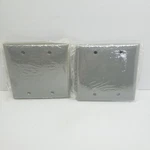 Mulberry 2-GANG Blank Wall Plate Cover Lexan Gray Lot Of #77152G. Fixed Price $8.75.