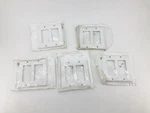 Lot Of New Leviton R52-80409-W 2-GANG Wall Plates White. Fixed Price $29.95.
