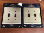 Weybridge 2 Gang Toggle Cast Stone Wall Plate Gold SWP104-07 Pack. Fixed Price $12.95.