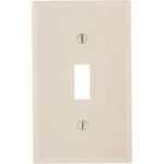 (40)-LEVITON 1-GANG Plastic Toggle Switch Wall Plate, Light Almond 010-78001. Fixed Price $38.89.