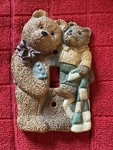 1996 Figi Graphics Teddy Bear Light Switch Cover Plate Country Cottage Decor Vtg. Fixed Price $12.00.
