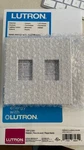 Lutron VWP-2-WH Dimmer/swch Wll PLT,STND;WHT,2GNG,MATTE 5PWP5. Fixed Price $31.46.