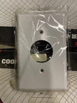 25 Cooper Mid-size White 1.406" Receptacle Wallplate Single Outlet Covers 2031W. Fixed Price $20.00.