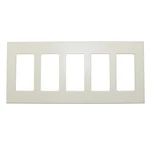 Lightolier COMFP5-AL 5-GANG Compli Screwless Faceplate Wall Plate, Almond. Fixed Price $54.99.