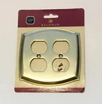 Baldwin Brass Colonial Double Duplex Switch Plate Polished 4781-030. Fixed Price $19.95.