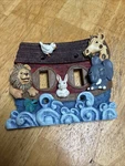 Vtg Noah Ark Double Light Switch Cover 3D Resin 1996 Figi Kids Baby Nursery. Fixed Price $15.00.