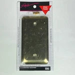 Vtg American Tack Hardware Style Brass Finish Wall Plate Steel Cover Blank. Fixed Price $5.99.