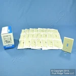 Leviton 82001 Almond 1-GANG Toggle Plastic Standard Wallplate Covers 25-PACK. Fixed Price $26.59.