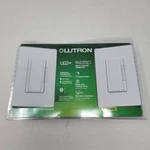 New Lutron MACL-153MLRHW-WH Maestro Dimmer Kit 2 Pack White Led+. Fixed Price $47.99.