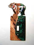 Bear Single Light Switch Cover Plate Steel Images Made Usa 02161511111Z. Fixed Price $19.59.