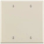 (25)-LEVITON 2-GANG Standard Thermoset Blank Wall Plate, Light Almond 000-78025. Fixed Price $38.59.