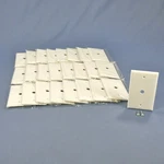Cooper 2128W White 1-GANG Phone .375" Coax Cable Thermoset Wallplate Cover 25PCS. Fixed Price $20.89.