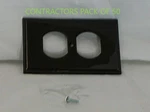 Outlet Receptacle Cover Wallplate Brn Gang Duplex 50 Pack Eaton/cooper 5132B. Fixed Price $11.98.
