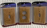 Amerelle Wood- Solid Oak Toggle Cover- Switch Outlet Cover.. Fixed Price $13.99.