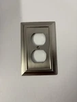 Brainerd W36316-SN-C Windemere Single Duplex Standard Wall Plate Satin Nickel. Fixed Price $9.00.