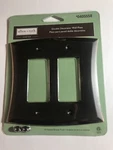 Allen & Roth 2 Gang Double Decorator Wall Plate Bronze Finish 405558 New. Fixed Price $8.00.