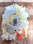 Russ Berrie Noah's Ark Ceramic Light Switch Cover Wall Plate Nursery Decor 5.5". Fixed Price $9.90.