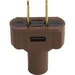 Leviton 48643-000 15A 125V Vinyl Straight Blade Plug Brown, 25-PACK. Fixed Price $32.45.
