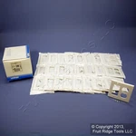 Leviton 80455-W White 2-GANG Duplex Decora Plastic Standard Wallplate Cover 25PC. Fixed Price $23.74.