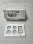 Box Of 10 Mulberry 32673 3-GANG White 2-DUPLEX/GFI Plastic. Fixed Price $32.50.