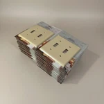 Leviton 86021 Ivory 3-GANG Toggle Duplex Wallplate Cover Lot Of 22 Standard. Fixed Price $22.99.
