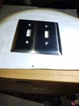Lot Of 10 Pass& Semore Stainless Steel Double Light Switch Covers. Fixed Price $39.99.