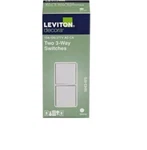 Leviton Decora 15 Amp 120-VOLT 3-WAY Heavy Duty Rocker Switch White 5693-2WS. Fixed Price $22.99.