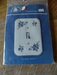 Vintage Fond Memories Counted Cross Stitch Switchplate Kit SP15 Blueberry. Fixed Price $11.97.