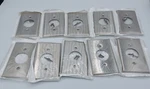 *10-PACK* Leviton 84004-40 Stainless Steel Single Gang 1.406" Hole Cover Plate. Fixed Price $28.95.