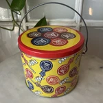 Tootsie Roll Pop Tin Metal Pail Handle Candy 1997 Limited Edition Series 3. Fixed Price $19.99.