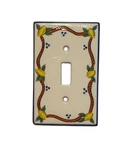 Atlas Home Elba Lemon Single Toggle Ceramic Wall Plate. Fixed Price $15.00.