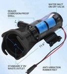 12V Rv Portable Macerator Waste Sewage Pump, 12GPM Suction 3.2 Feet Lift 10. Fixed Price $85.00.