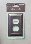 Allen + Roth Cosgrove Single Duplex Wall Plate Outlet Cover Rubbed Bronze Finish. Fixed Price $13.99.