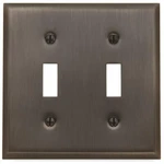 Baldwin 4761-112-CD Classic Square Beveled Edge Double Toggle Switch Plate. Fixed Price $6.29.