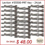 Leviton #55500-PRT Tamper Proof Electrical Switch Key (24/PCS Bulk Pack). Fixed Price $48.00.