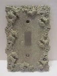 Vintage Edmar 30 Metal Single Switch Light Cover Plate Ornate Floral. Fixed Price $8.75.