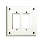 Cortech Tpdgf Rocker/gfi Wall PLATE,STND;WHT,2GNG,TXTR 1CFC9. Fixed Price $40.43.