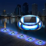 4 Pack Solar Deck Lights Driveway Dock 12 Leds Powered Outdoor Water. Fixed Price $27.57.
