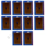 Leviton 89201-POK Pine Oak Finish 1-GANG Toggle Wood Oversize Wallplates 10PCS. Fixed Price $23.74.